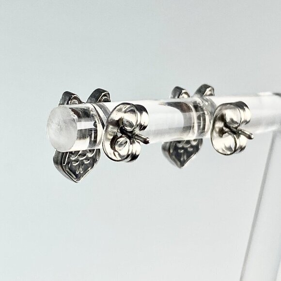 Tiny French Boxer Stud Earrings Stainless Steel - Picture 4 of 7